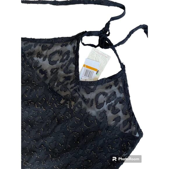 COPY - *NWT, Juniors, MIKEN, Black, Slit Dress, Swimsuit Cover Up, Sz Small - Picture 4 of 5
